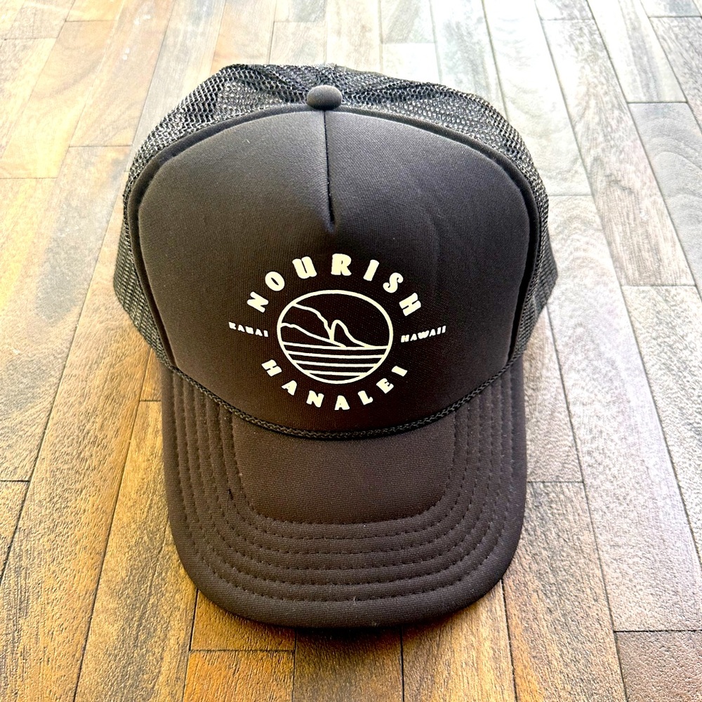 Nourish Hanalei Trucker Hat. Snap back